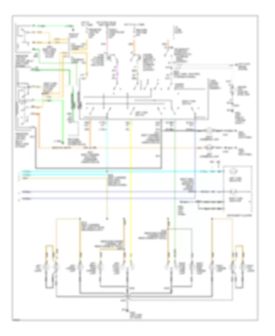 Exterior Lamps Wiring Diagram 2 of 2 for Buick LeSabre Limited 1997