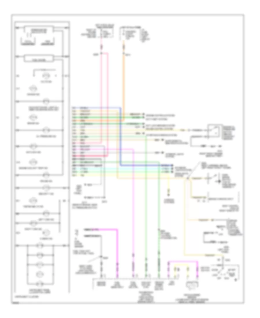 Instrument Cluster Wiring Diagram Base Cluster U23 for Buick LeSabre Limited 1997