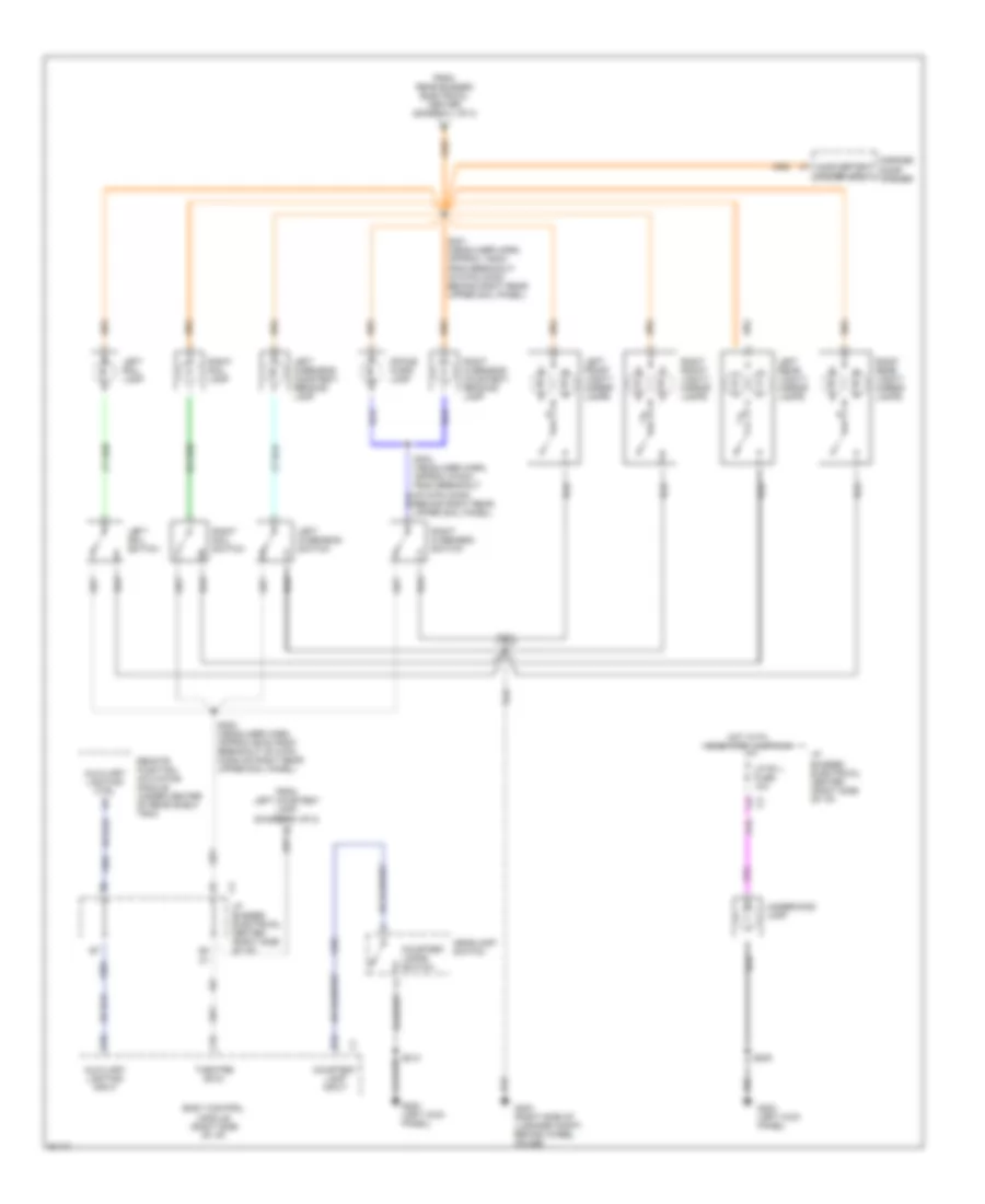 Courtesy Lamps Wiring Diagram 2 of 2 for Buick Park Avenue 1997