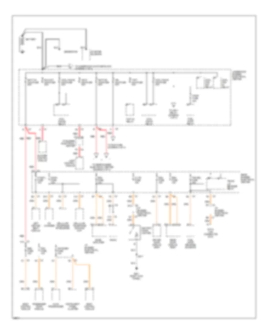 Power Distribution Wiring Diagram 1 of 4 for Buick Park Avenue 1997