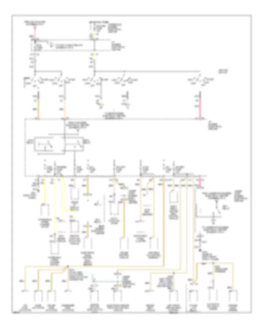 Power Distribution Wiring Diagram 3 of 4 for Buick Park Avenue 1997