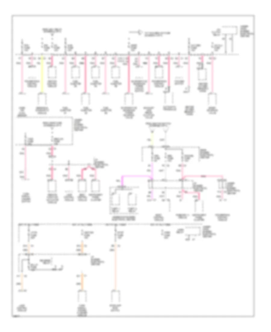 Power Distribution Wiring Diagram 4 of 4 for Buick Park Avenue 1997