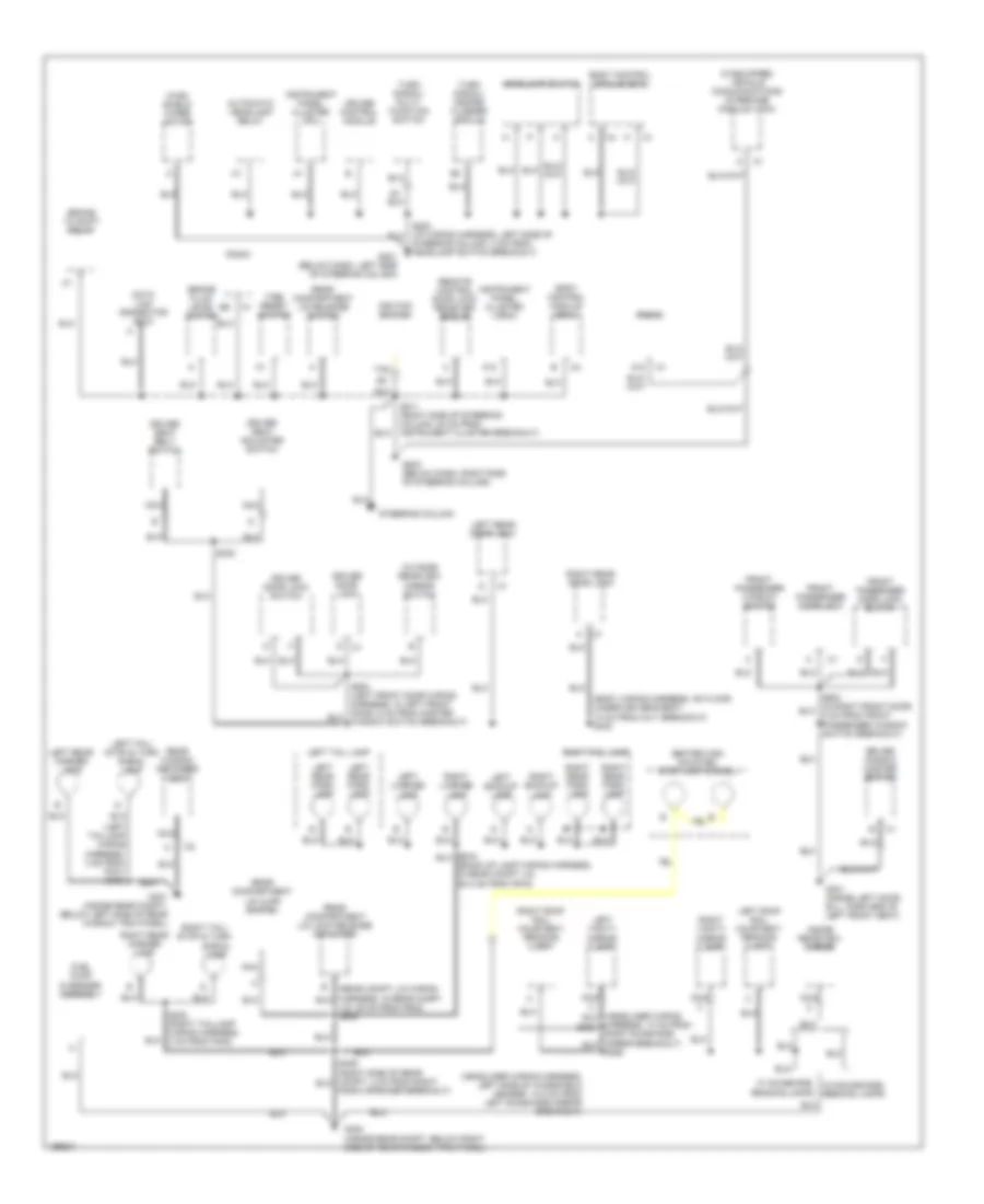 Ground Distribution Wiring Diagram 2 of 2 for Buick Century 2005