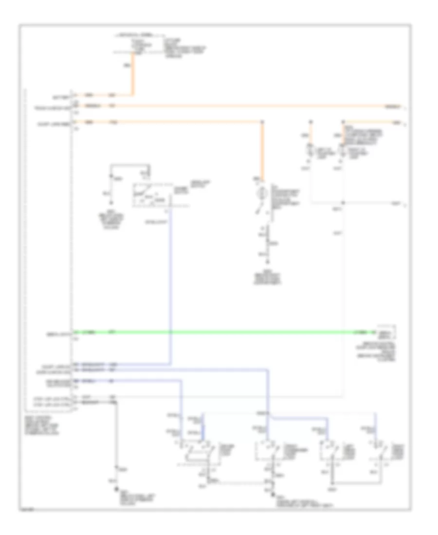 Courtesy Lamps Wiring Diagram 1 of 2 for Buick Century 2005