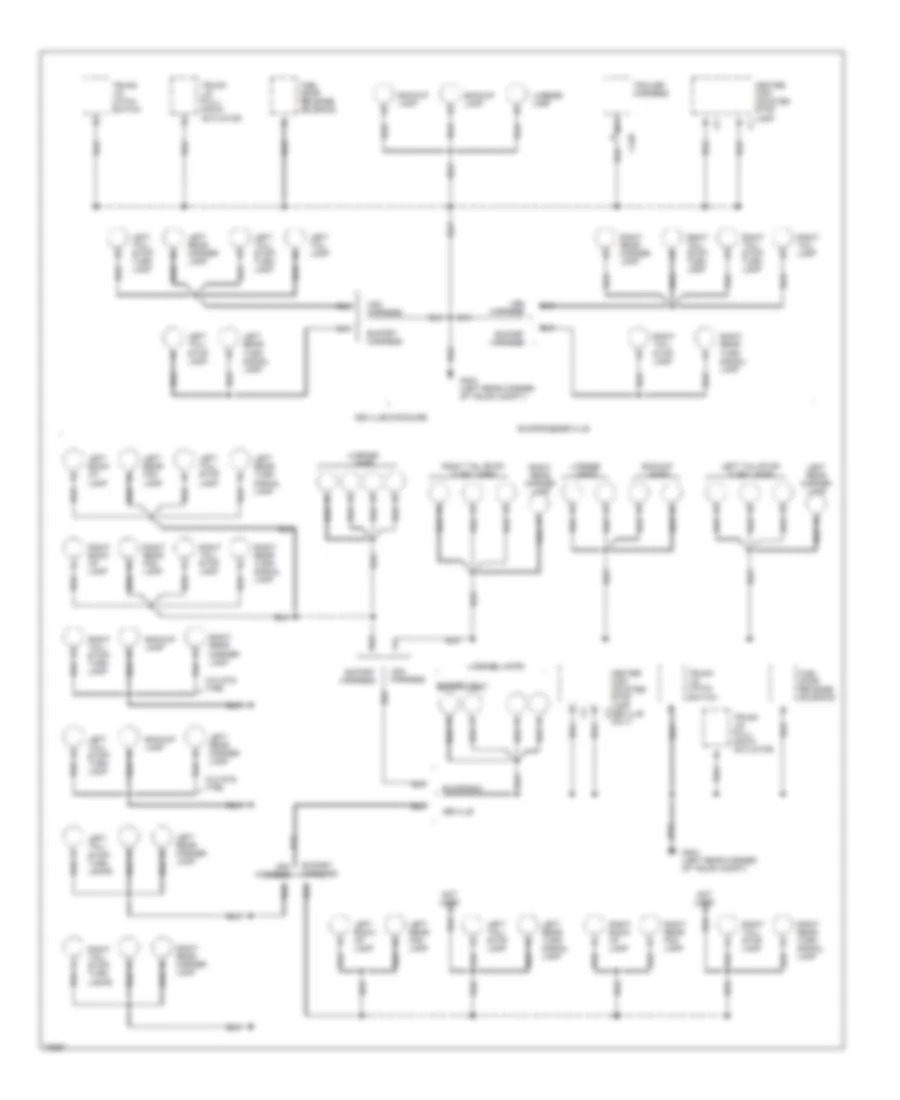 Электросхема подключение массы заземления (5 из 5) для Cadillac Eldorado Touring 1996
