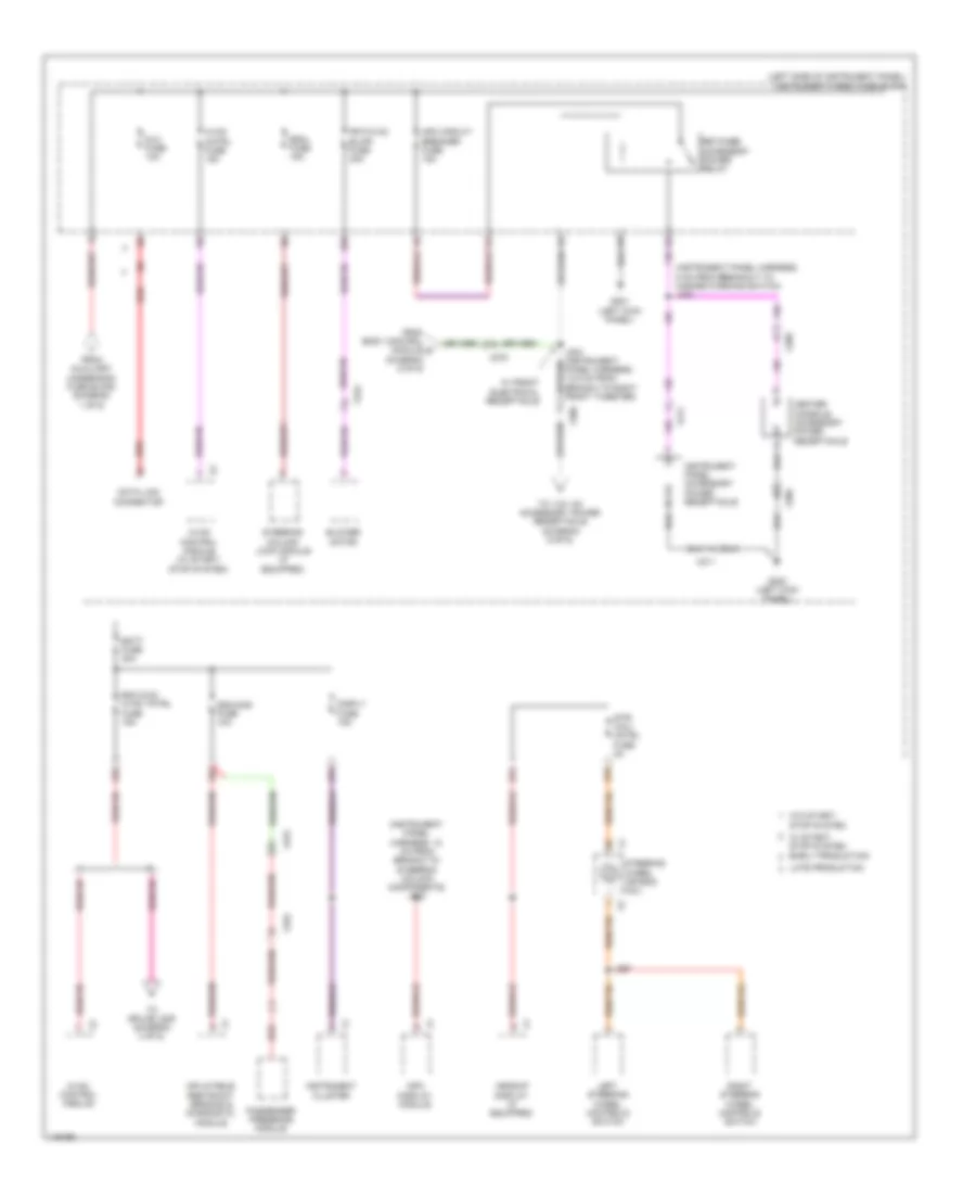 Электросхема блока предохранителей и реле (4 из 6) для Cadillac ATS Luxury 2014