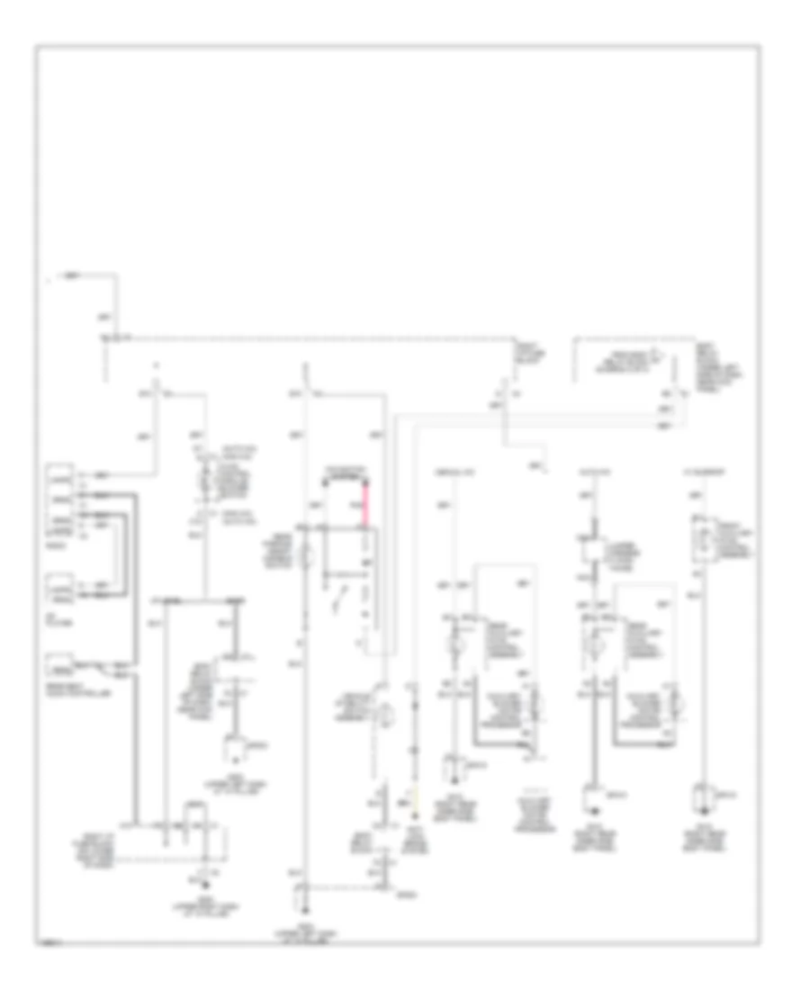 Электросхема подсветки приборов (3 из 3) для Cadillac Escalade EXT 2002