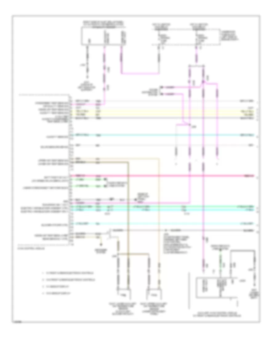 Электросхема кондиционера (1 из 5) для Cadillac XTS 2014