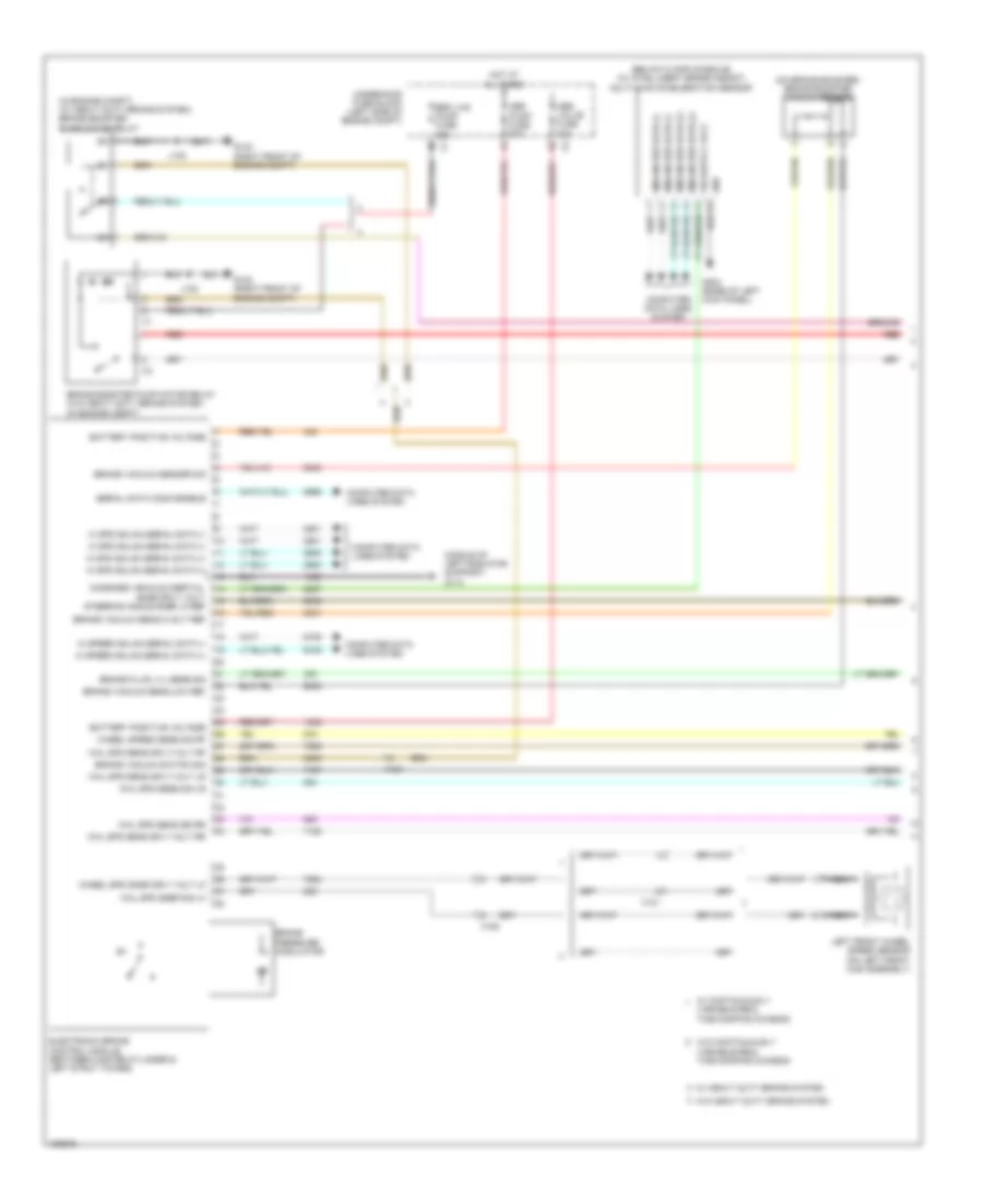 Электросхема антиблокировочной тормозной системы АБС (ABS) (1 из 2) для Cadillac XTS 2014