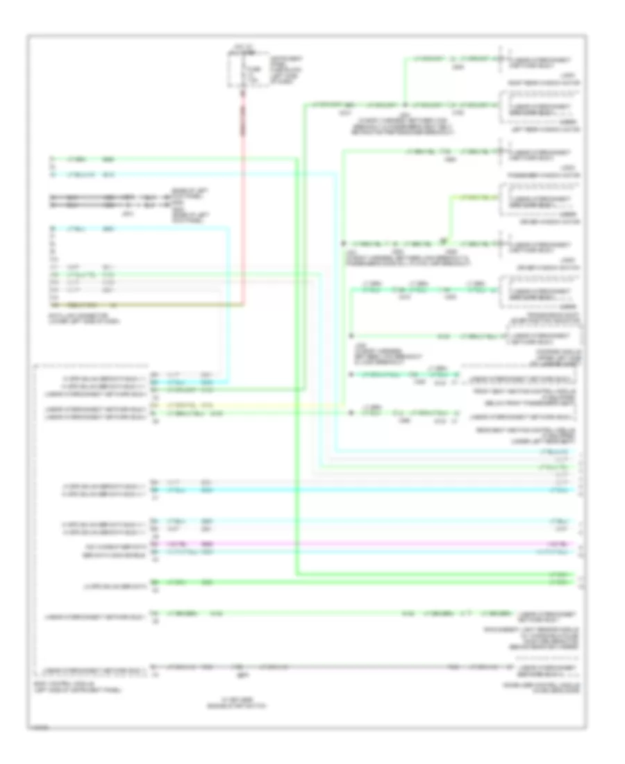 Электросхема линии передачи данных CAN (1 из 6) для Cadillac XTS 2014
