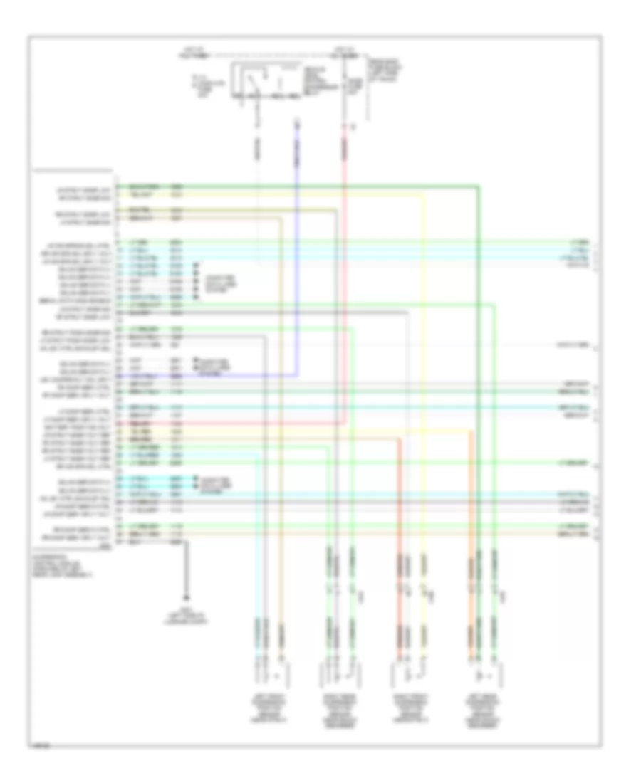 Электросхема электроники подвески (1 из 2) для Cadillac XTS Livery 2014