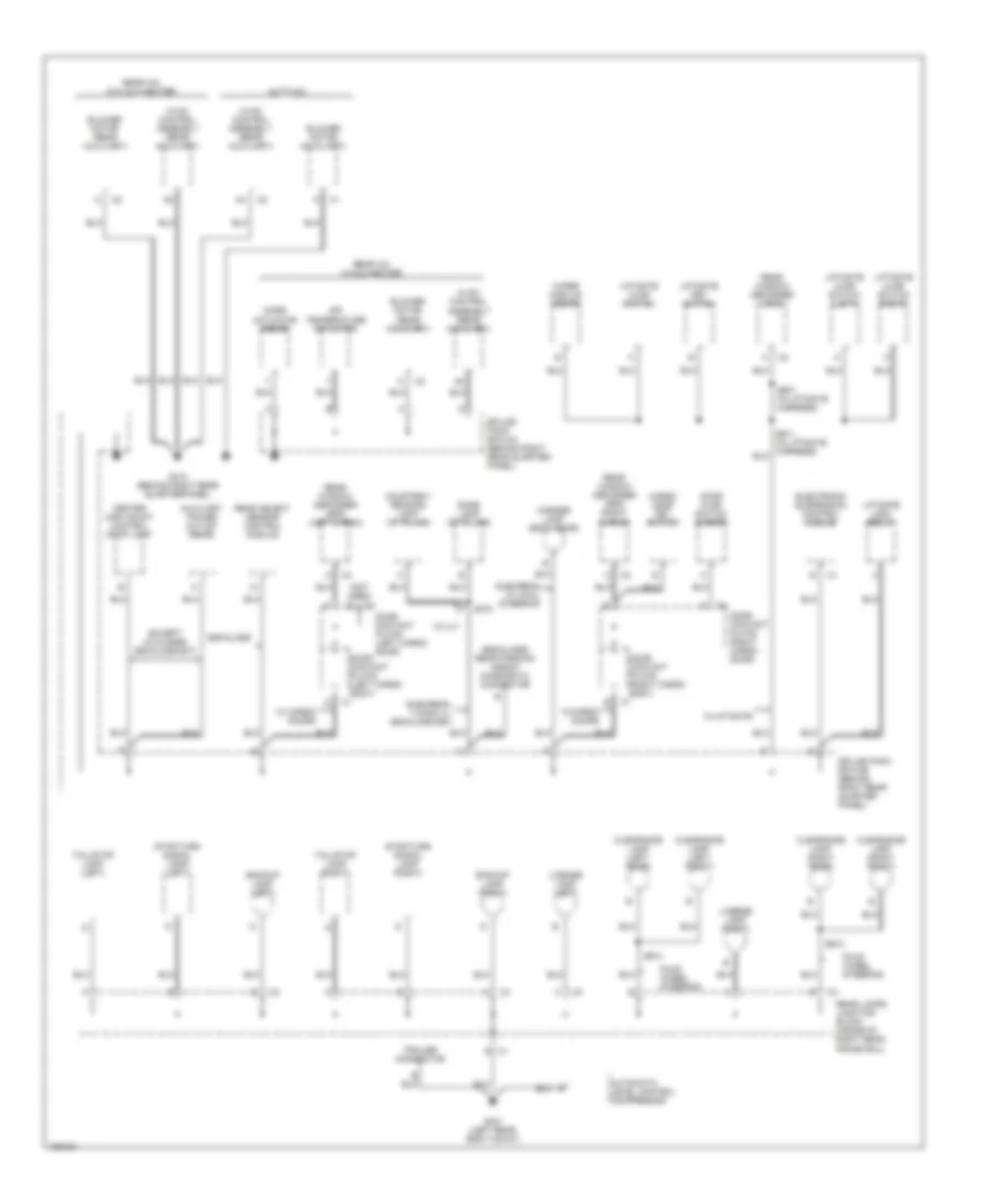 Электросхема подключение массы заземления (5 из 5) для Cadillac Escalade 2004