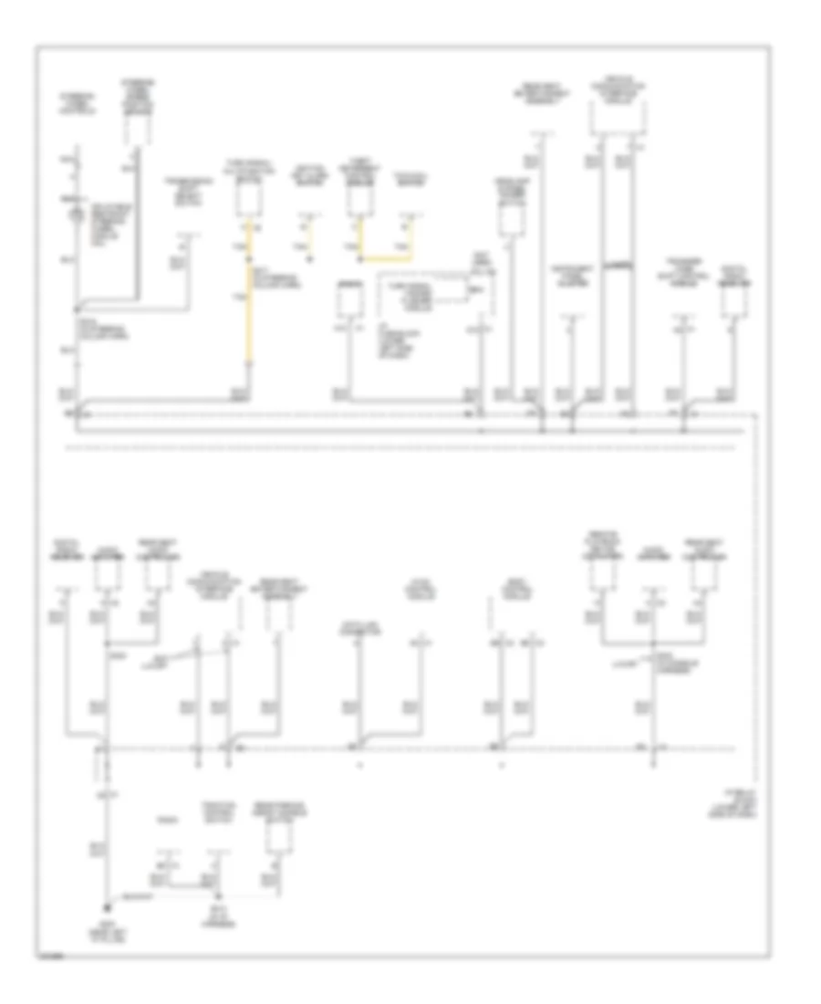 Электросхема подключение массы заземления (4 из 6) для Cadillac Escalade EXT 2005