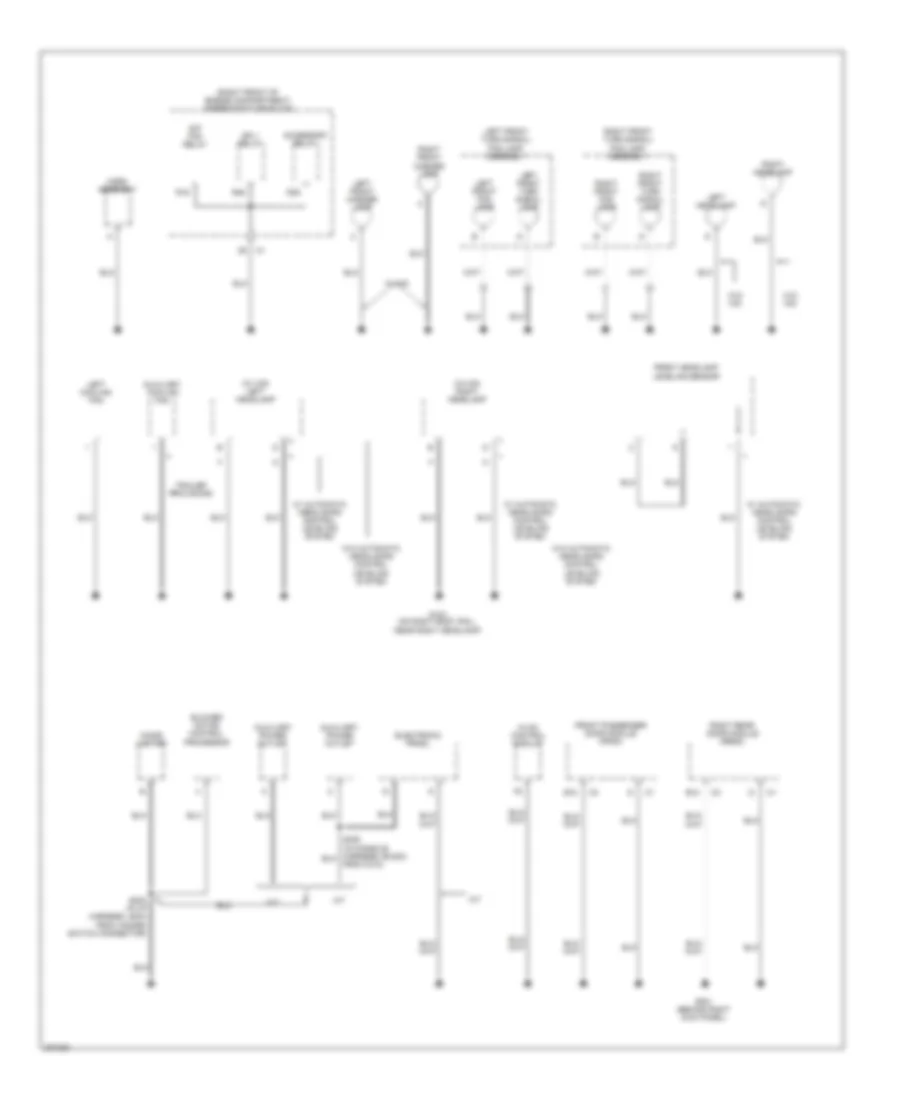 Электросхема подключение массы заземления (2 из 5) для Cadillac CTS V 2006