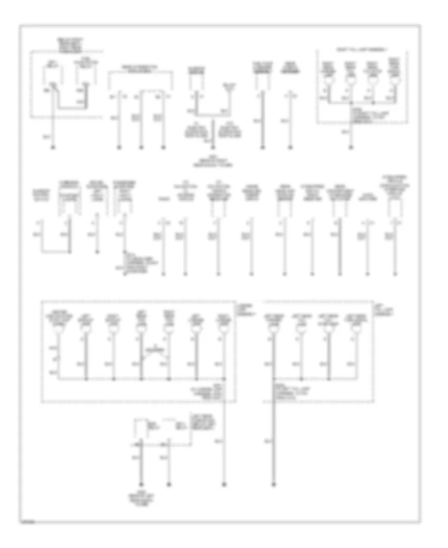 Электросхема подключение массы заземления (4 из 5) для Cadillac CTS V 2006