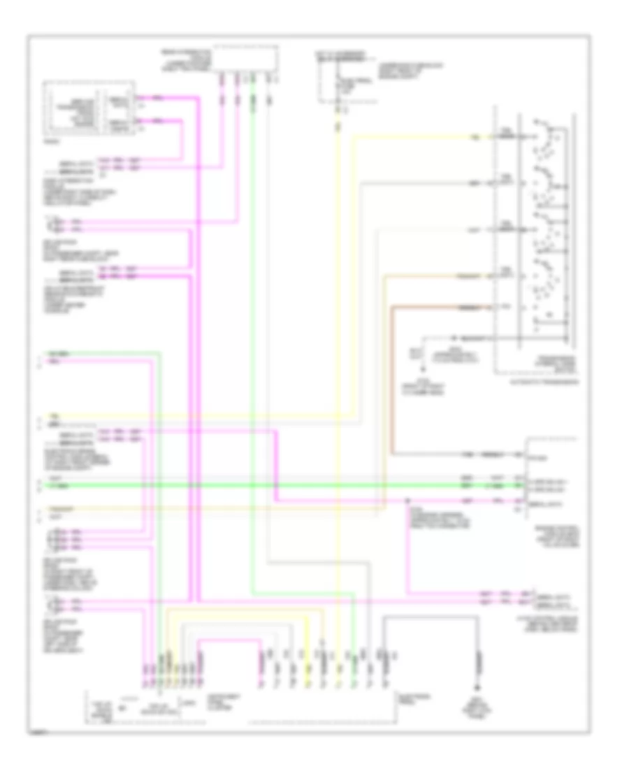 3.6L VIN 7, Электросхема автоматической коробки передач АКПП (2 из 2) для Cadillac CTS V 2006
