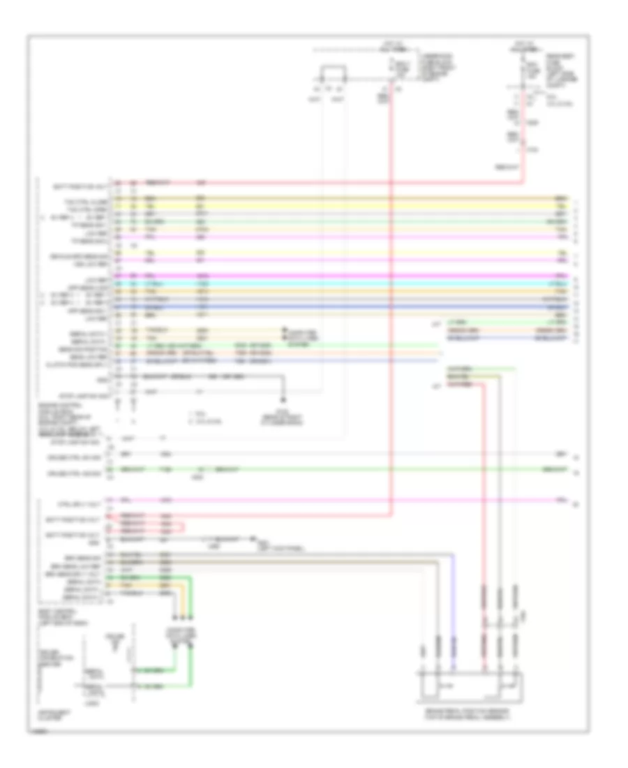 Электросхема системы круизконтроля, Универсал (1 из 2) для Cadillac CTS 2014