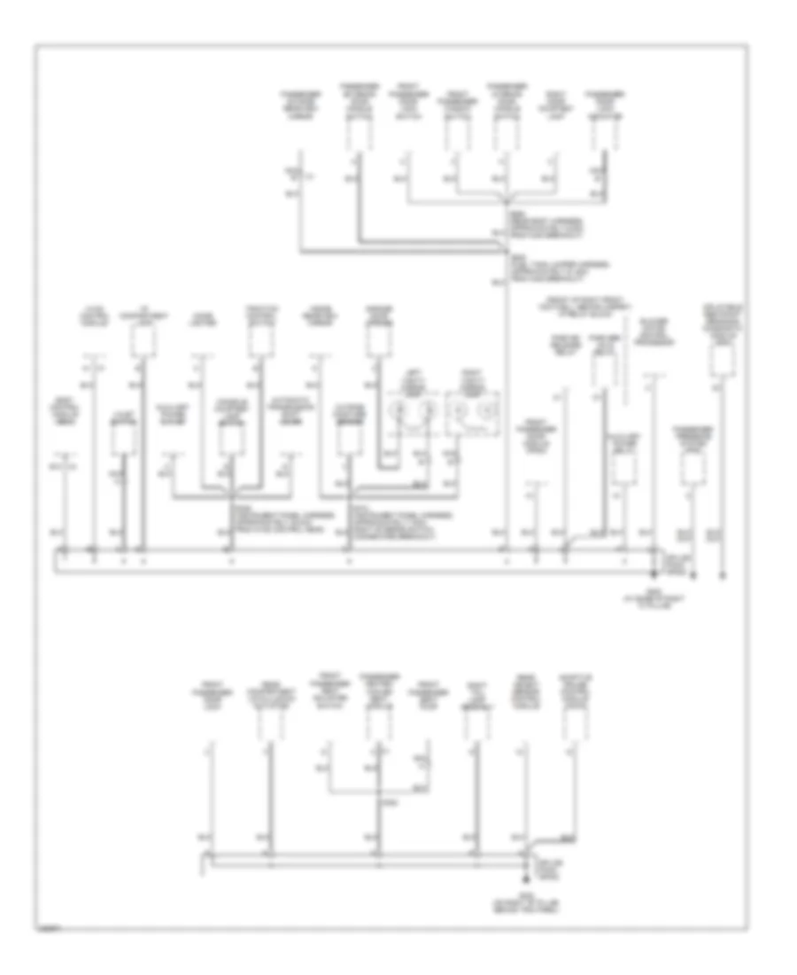 Электросхема подключение массы заземления (3 из 3) для Cadillac XDiscovery  V 2006