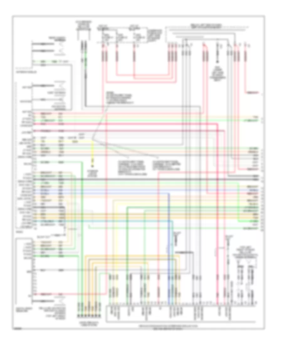 Navigation Wiring Diagram, without Y91 & withUQS (1 из 3) для Cadillac Escalade 2007