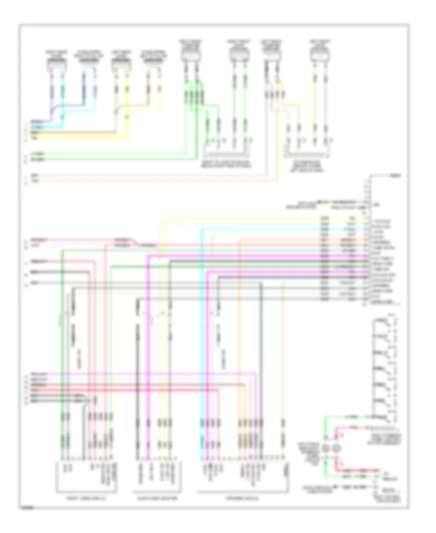 Radio/Navigation Wiring Diagram, without Y91 & without UQA & without UQS (3 из 3) для Cadillac Escalade 2007