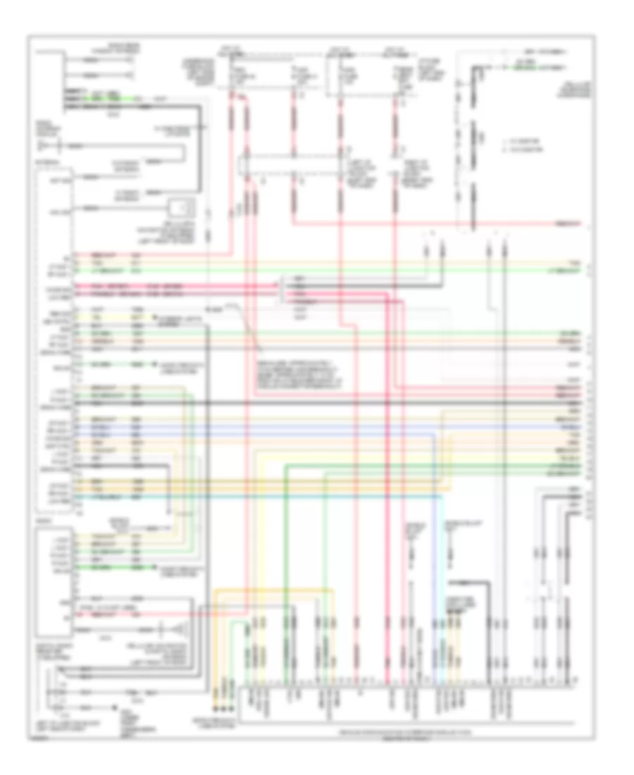 Navigation Wiring Diagram, without Y91  withUQA (1 из 3) для Cadillac Escalade 2011