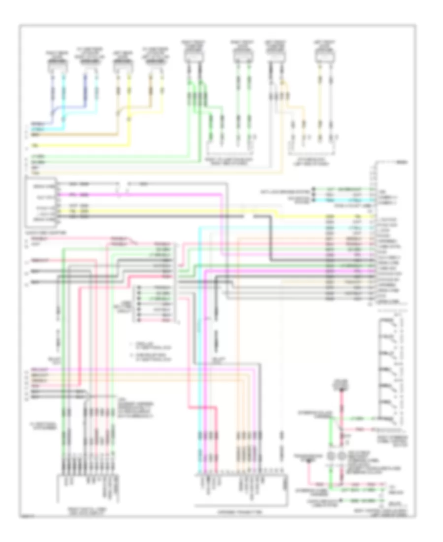 Radio Wiring Diagram, withY91 & without UQA & without UQS (3 из 3) для Cadillac Escalade 2009