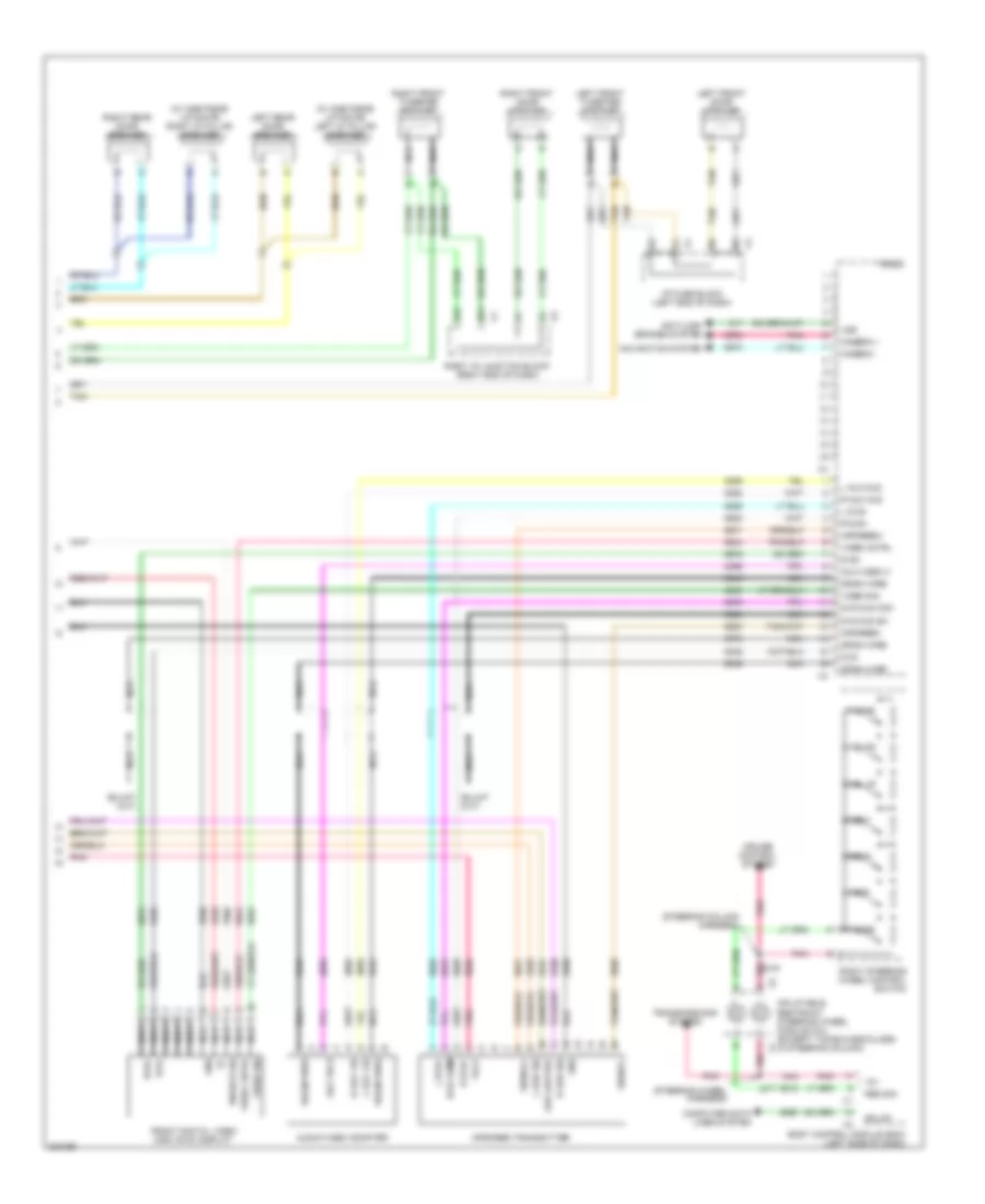 Radio Wiring Diagram, without Y91 & without UQA & without UQS (3 из 3) для Cadillac Escalade 2009