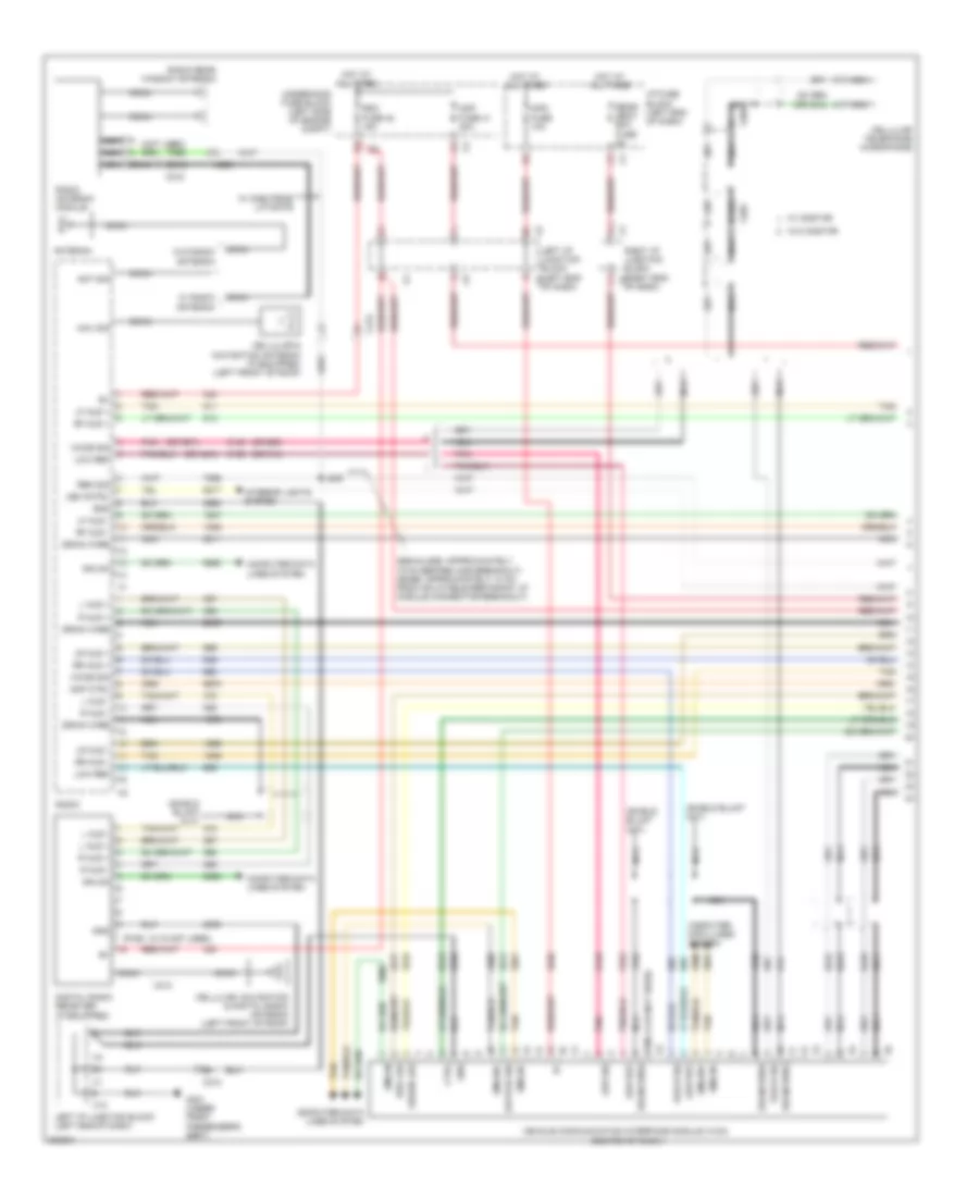 Navigation Wiring Diagram, without Y91 & withUQA (1 из 3) для Cadillac Escalade ESV 2011