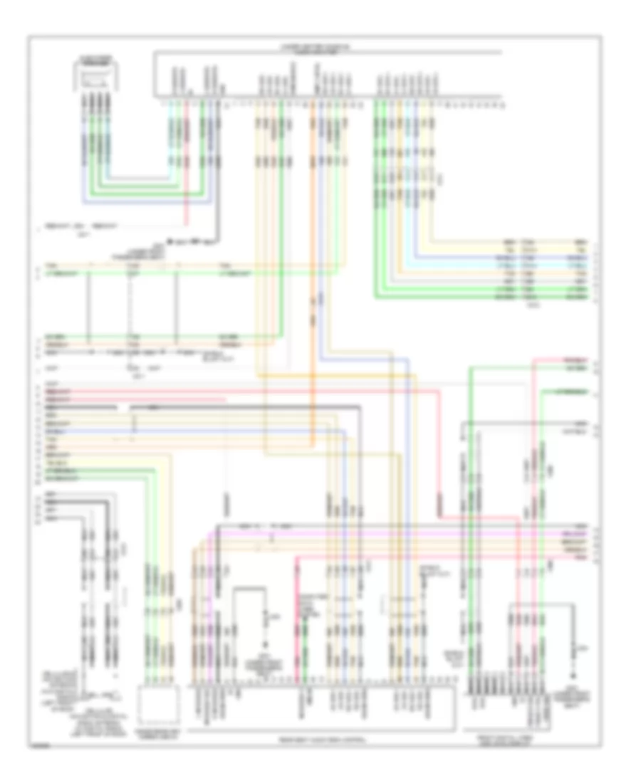 Radio Wiring Diagram, without Y91 & withUQA (2 из 3) для Cadillac Escalade ESV 2011