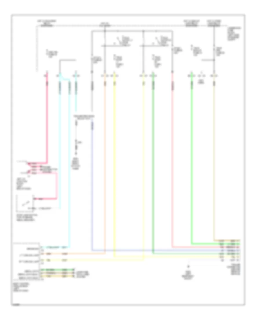 Электросхема розетки подключения прицепа для Cadillac Escalade Hybrid 2009
