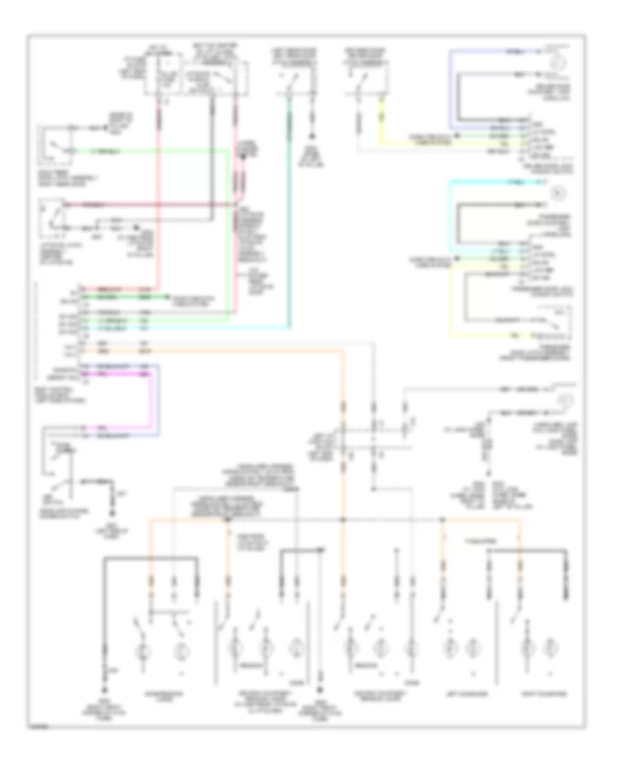 Электросхема подсветки для Cadillac Escalade Hybrid 2009