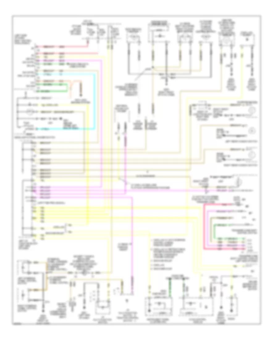Электросхема подсветки приборов для Cadillac Escalade Hybrid 2009