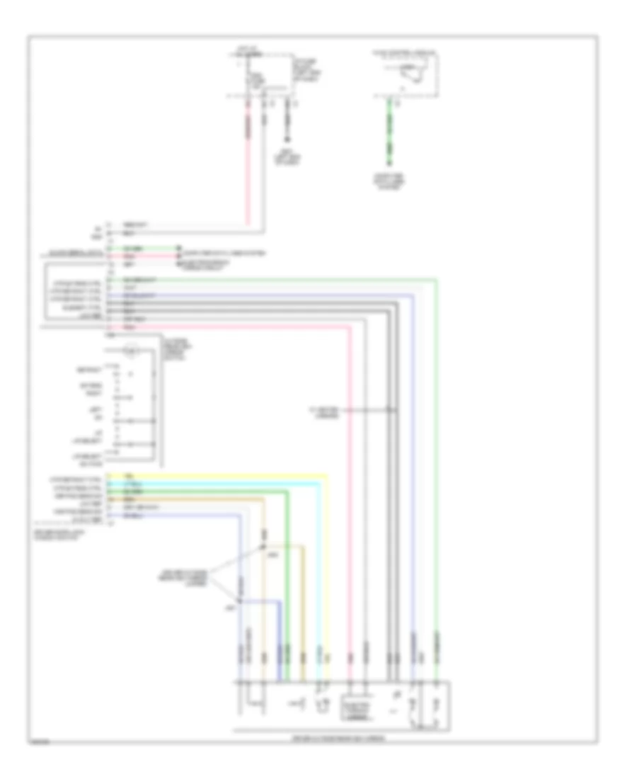 Электросхема привода зеркал (1 из 2) для Cadillac Escalade Hybrid 2009