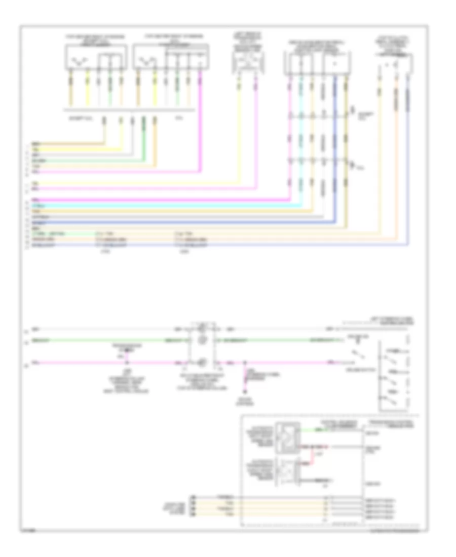Электросхема системы круизконтроля (2 из 2) для Cadillac CTS 2012