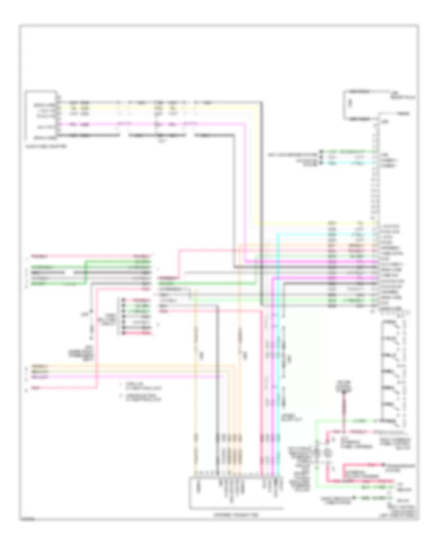 Navigation Wiring Diagram, withY91 & withUQA (4 из 4) для Cadillac Escalade 2012