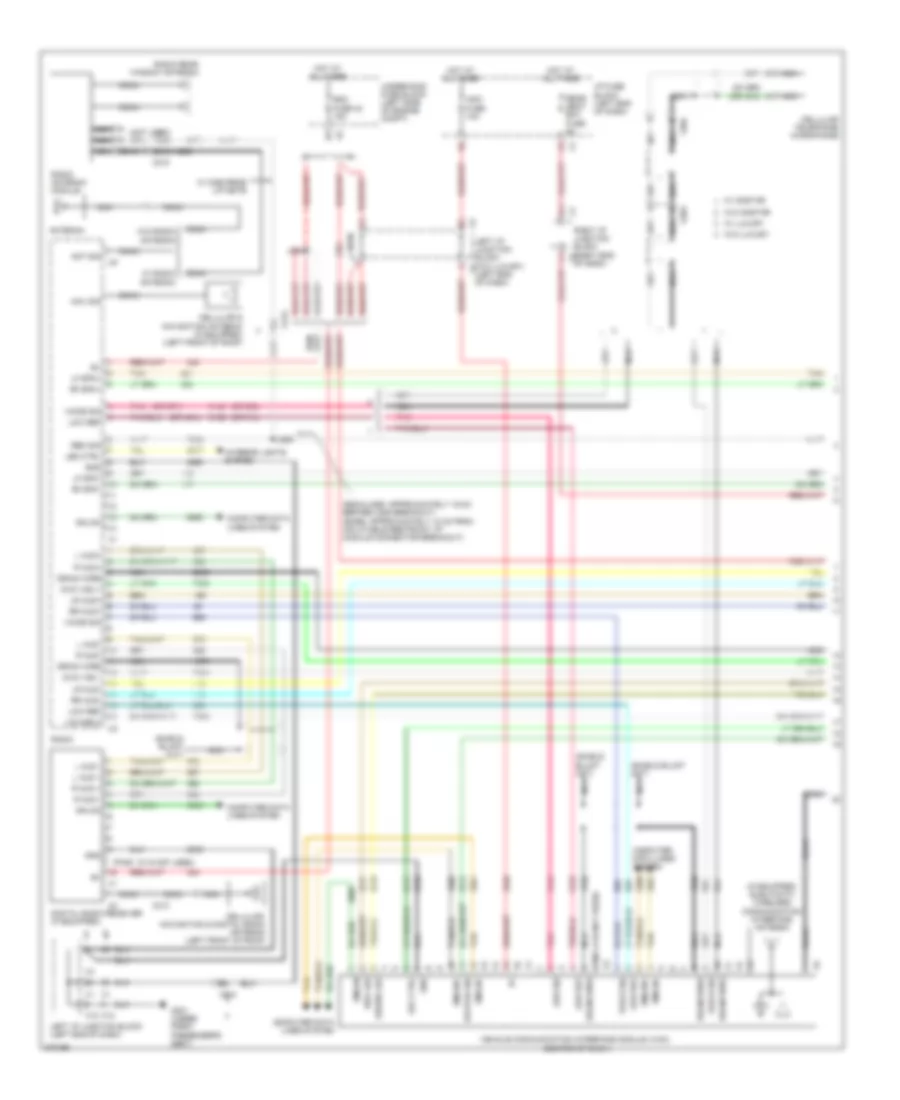 Navigation Wiring Diagram, without UQS & UQA (1 из 3) для Cadillac Escalade 2012