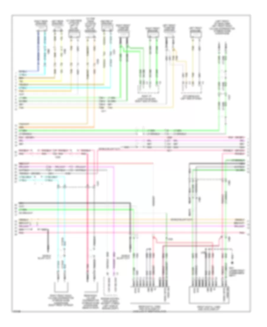 Navigation Wiring Diagram, withUYS, Y91 & UQA (3 из 4) для Cadillac Escalade ESV 2012