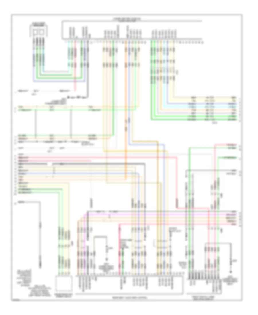 Navigation Wiring Diagram, without UYS, Y91 & withUQA (2 из 3) для Cadillac Escalade ESV 2012