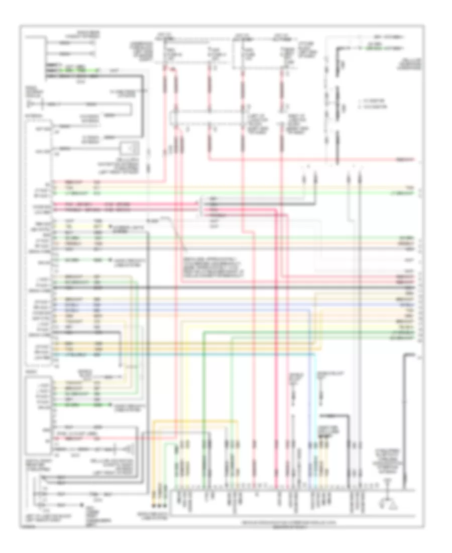 Radio Wiring Diagram, withUQA, without UYS & Y91 (1 из 3) для Cadillac Escalade ESV 2012