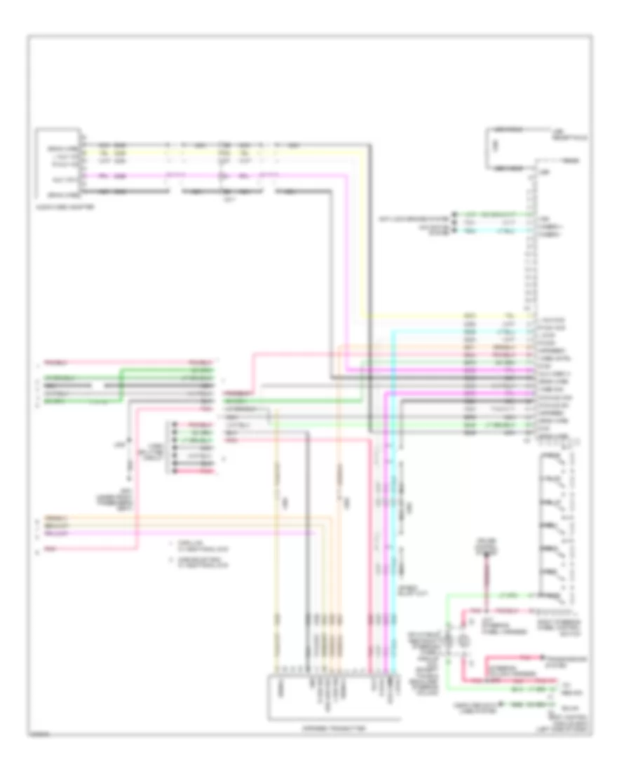 Radio Wiring Diagram, withY91 & UQA, без UYS (4 из 4) для Cadillac Escalade ESV 2012