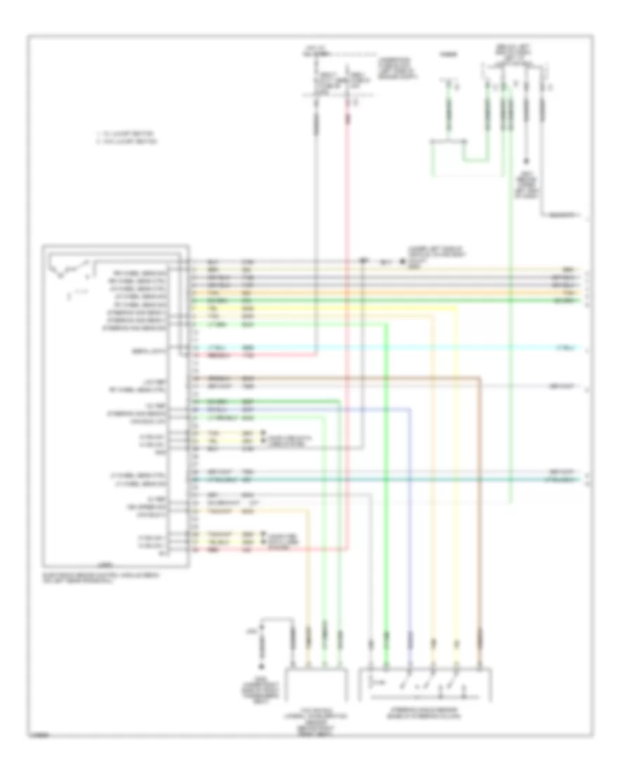 Электросхема антиблокировочной тормозной системы АБС (ABS), без JD9 (1 из 2) для Cadillac Escalade EXT 2008