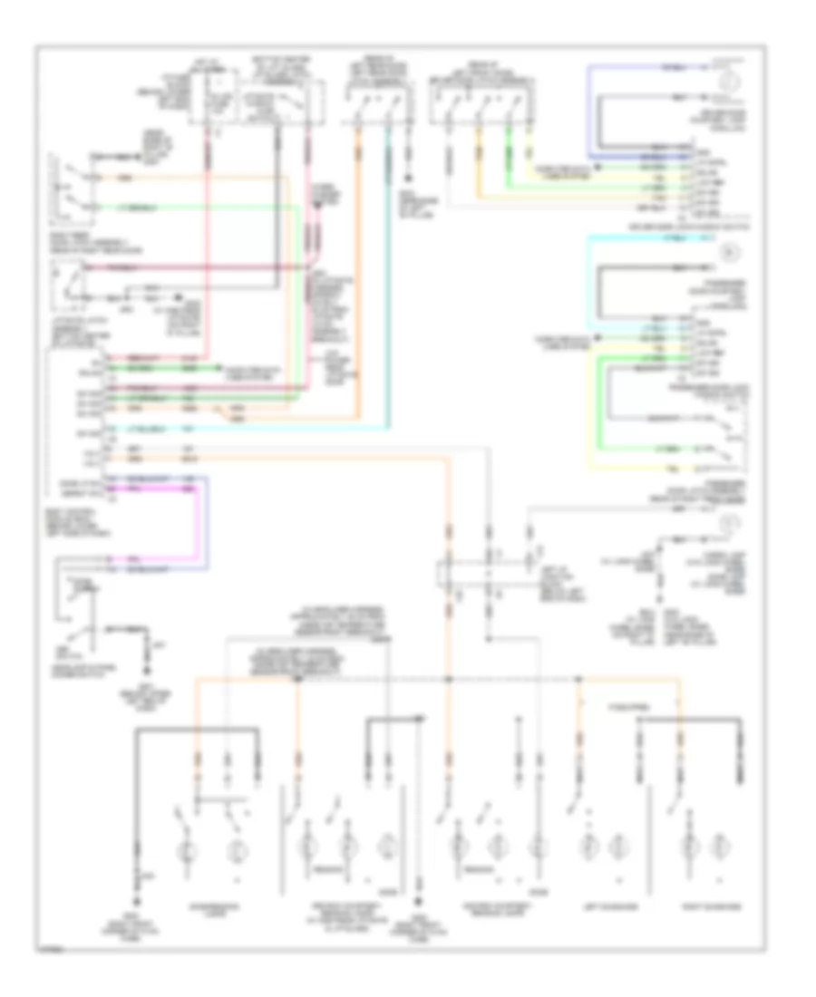 Электросхема подсветки для Cadillac Escalade EXT 2008