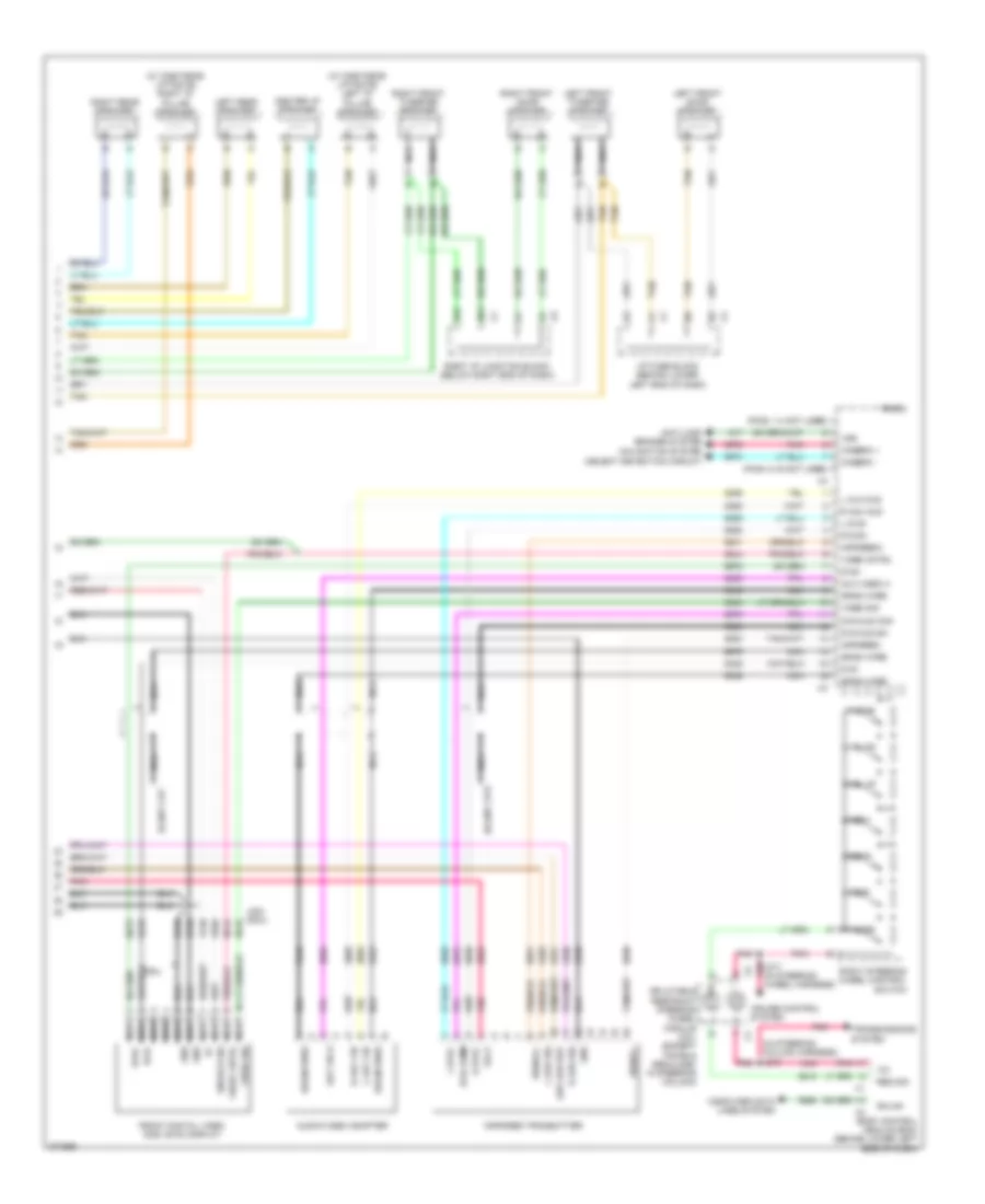 Navigation Wiring Diagram, withY91 & withUQS (3 из 3) для Cadillac Escalade EXT 2008
