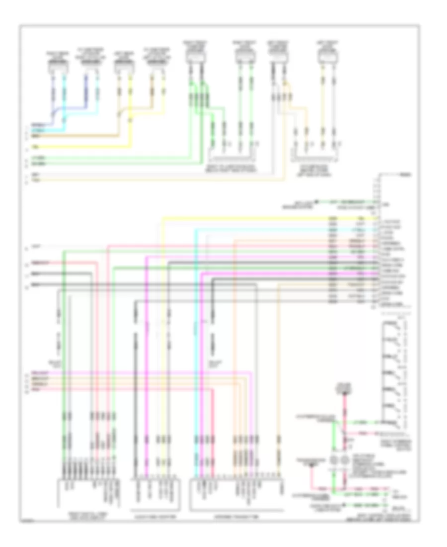 Navigation Wiring Diagram, without Y91 & without UQA & without UQS (3 из 3) для Cadillac Escalade EXT 2008