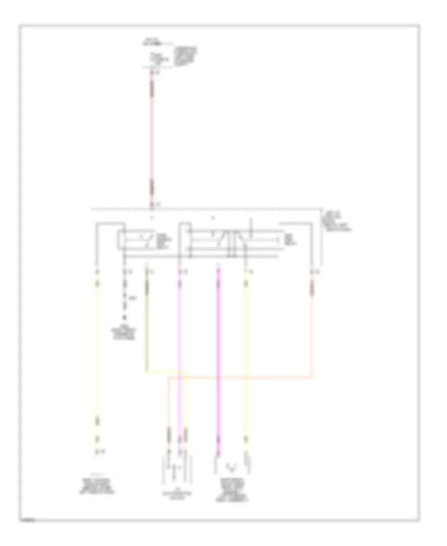 Электросхема регулировки положения педалей для Cadillac Escalade EXT 2008