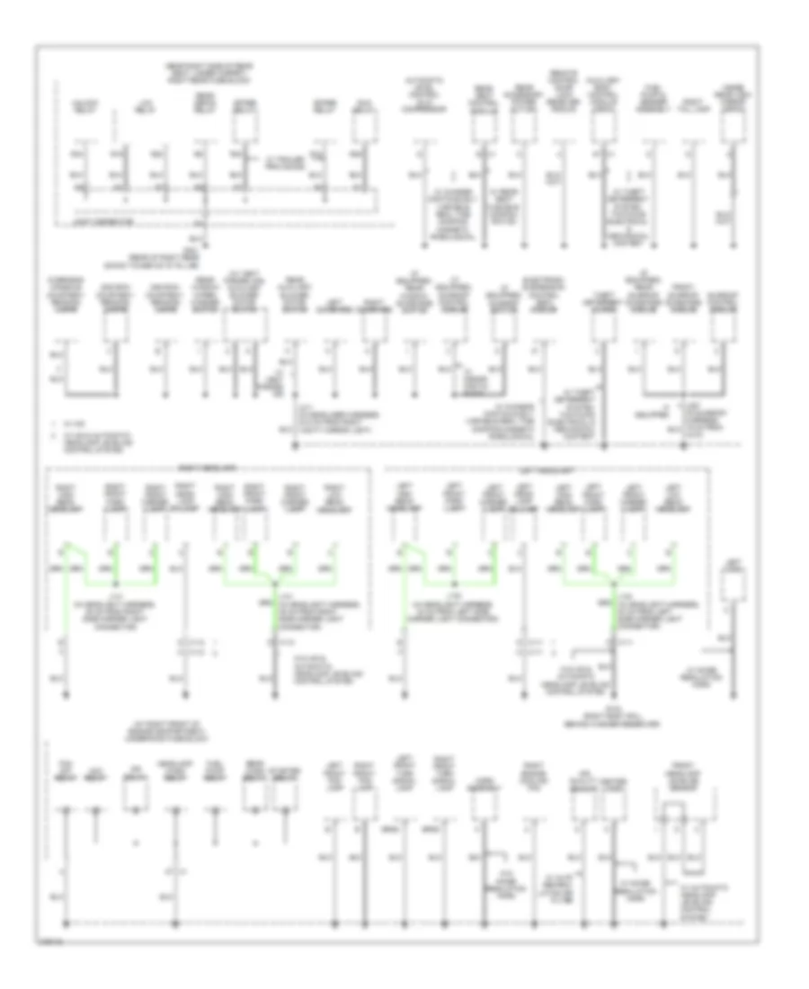 Электросхема подключение массы заземления (2 из 4) для Cadillac SRX 2008