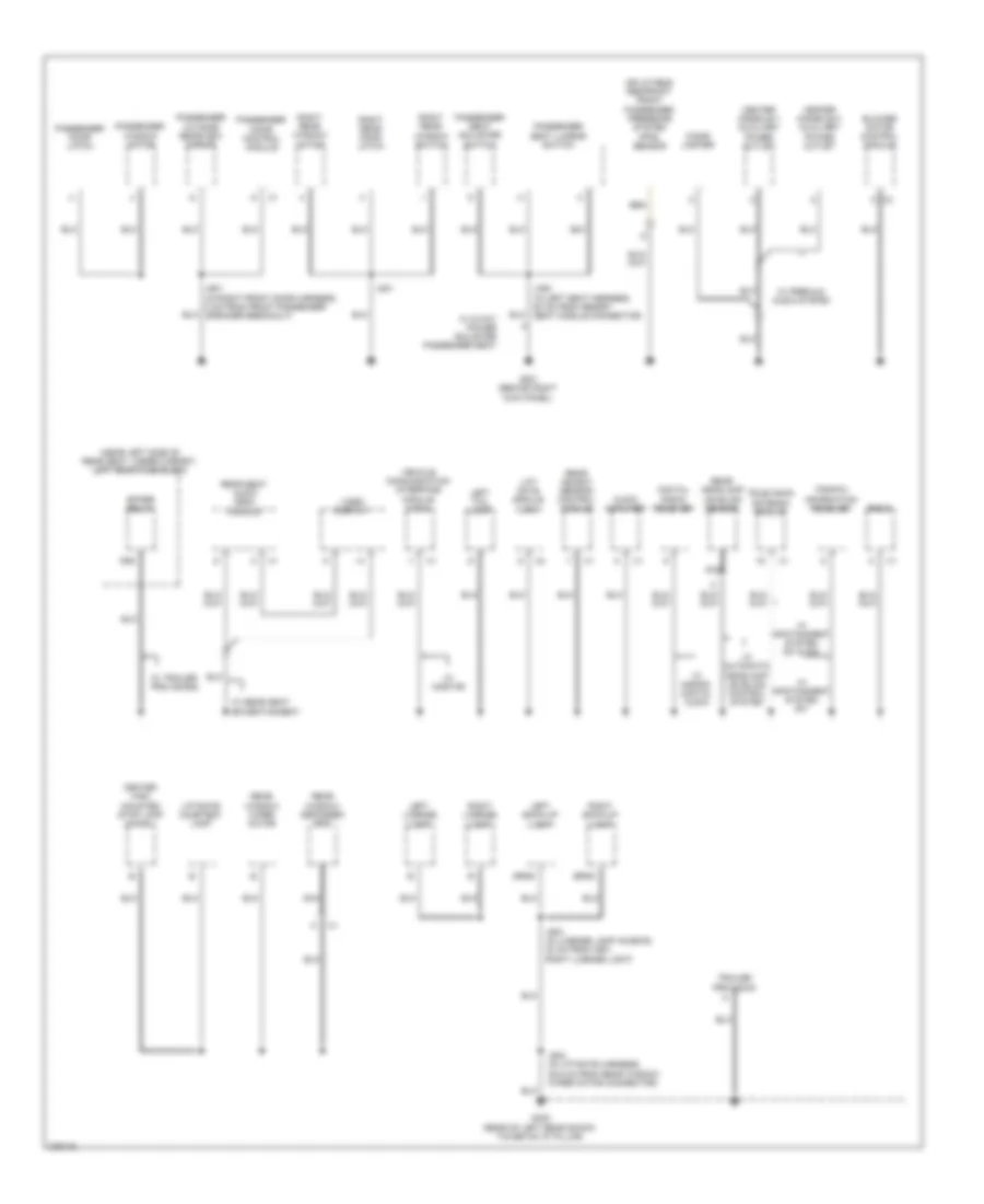Электросхема подключение массы заземления (3 из 4) для Cadillac SRX 2008