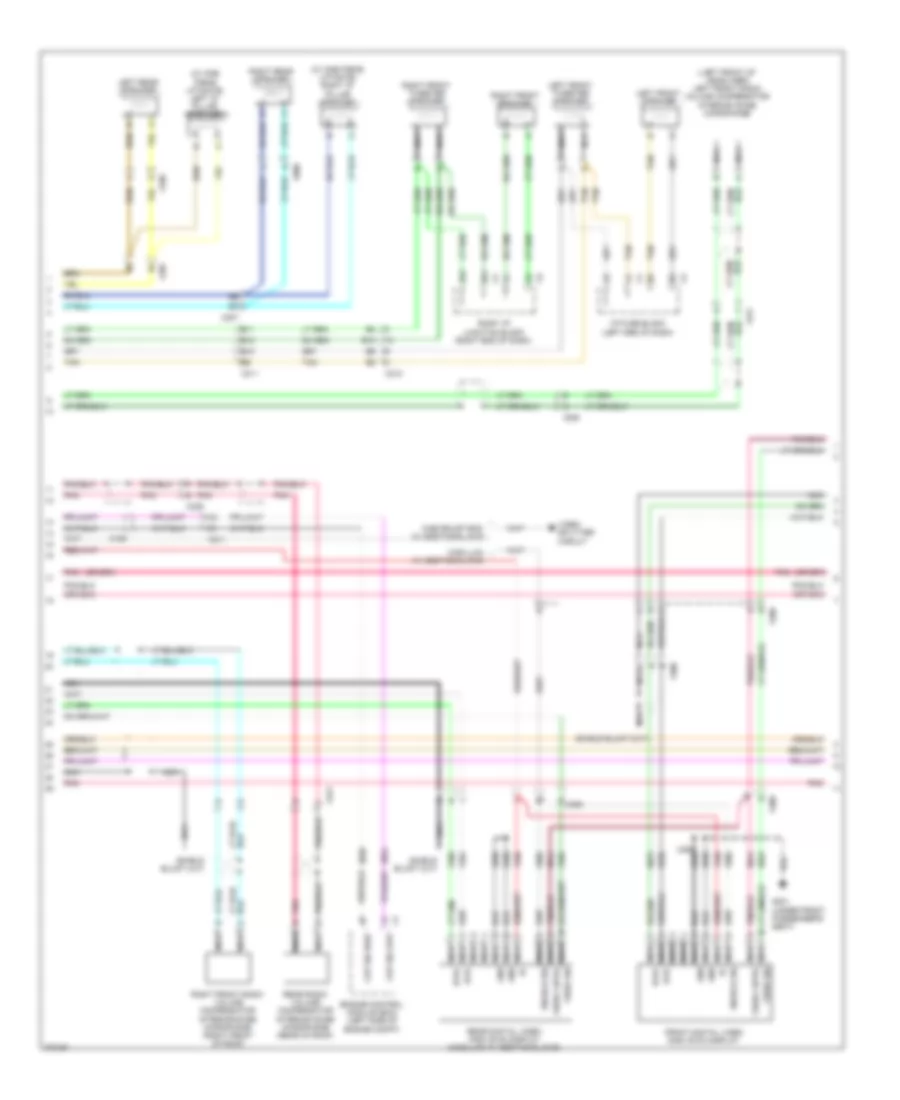 Navigation Wiring Diagram, withUYS, UQA & without Y91 (3 из 4) для Cadillac Escalade EXT 2012