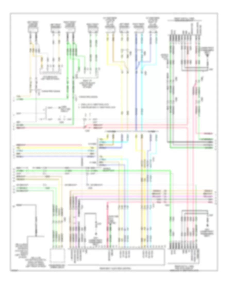 Navigation Wiring Diagram, without UQS & UQA (2 из 3) для Cadillac Escalade Hybrid 2012
