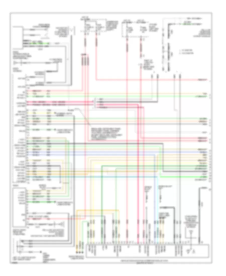 Navigation Wiring Diagram, withY91 & UQA, без UYS (1 из 4) для Cadillac Escalade EXT Premium 2013